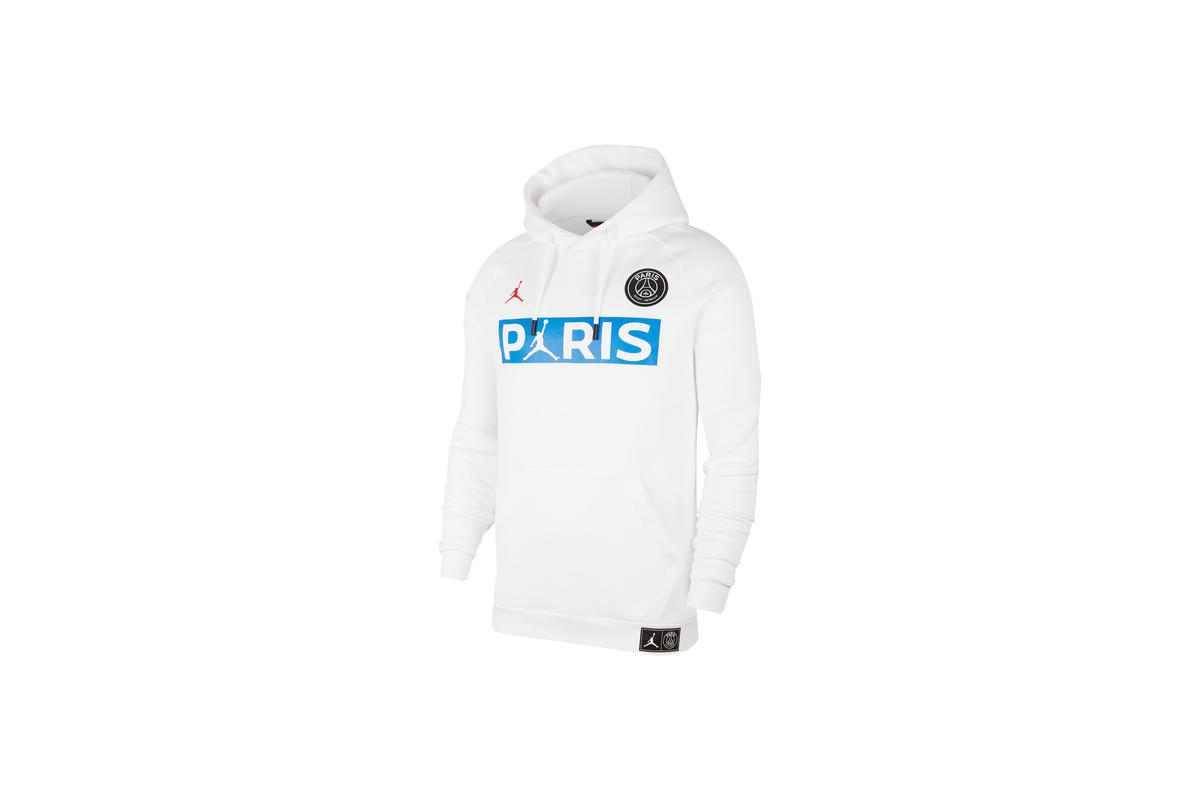 Air Jordan x PSG FLEECE HOODIE White BQ8350 100 AFEW STORE